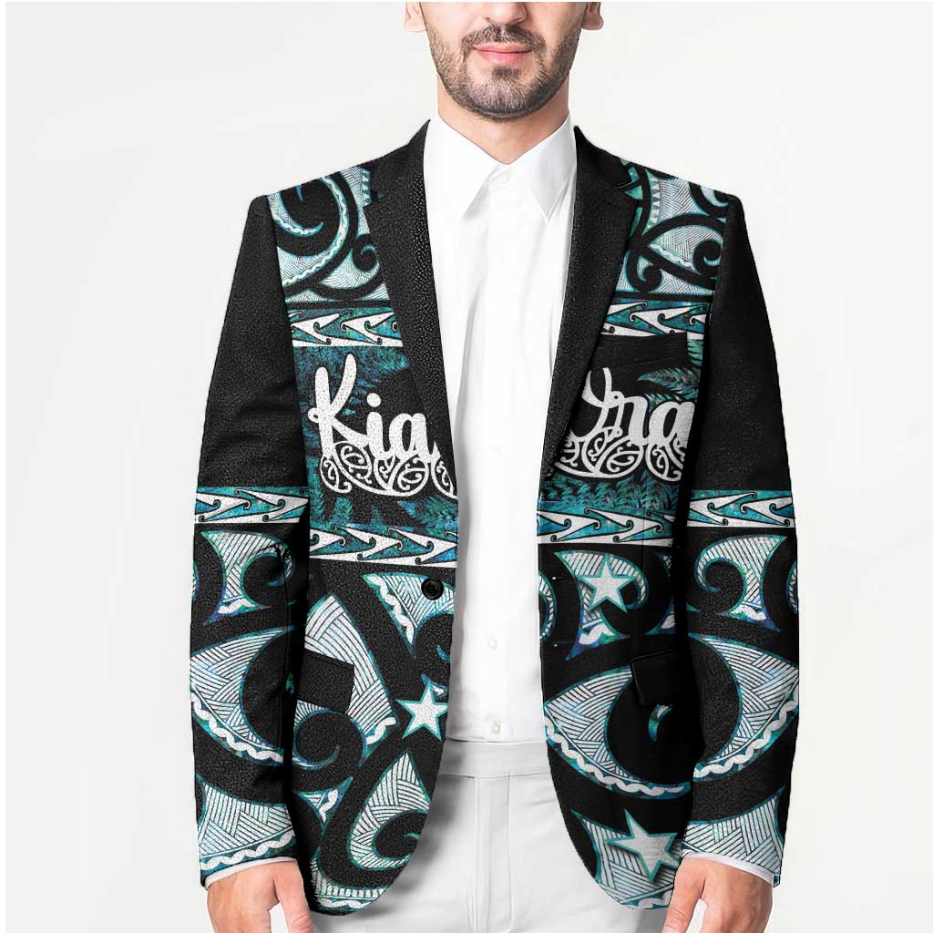 Kia Ora New Zealand Blazer Aotearoa Proud Maori Paua Shell Silver Fern - Aussie Hoodie