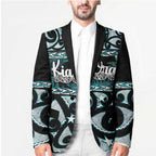 Kia Ora New Zealand Blazer Aotearoa Proud Maori Paua Shell Silver Fern - Aussie Hoodie