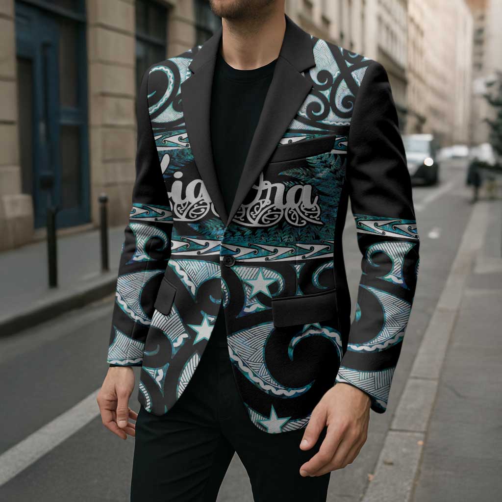 Kia Ora New Zealand Blazer Aotearoa Proud Maori Paua Shell Silver Fern - Aussie Hoodie