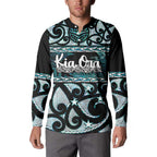 Kia Ora New Zealand Button Sweatshirt Aotearoa Proud Maori Paua Shell Silver Fern - Aussie Hoodie