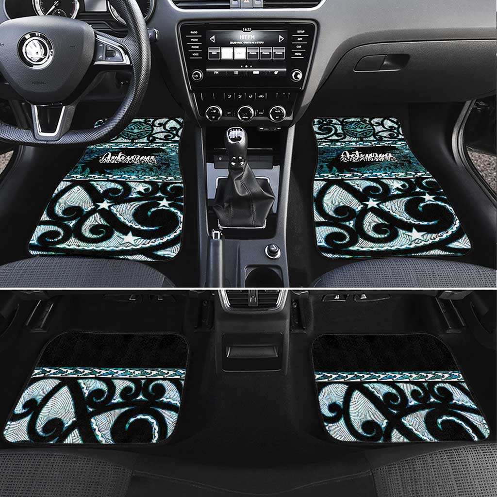 Kia Ora New Zealand Car Mats Aotearoa Proud Maori Paua Shell Silver Fern - Aussie Hoodie