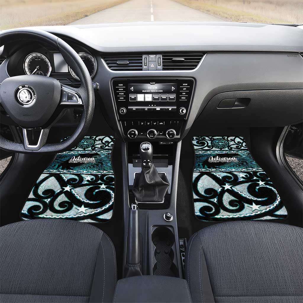 Kia Ora New Zealand Car Mats Aotearoa Proud Maori Paua Shell Silver Fern - Aussie Hoodie