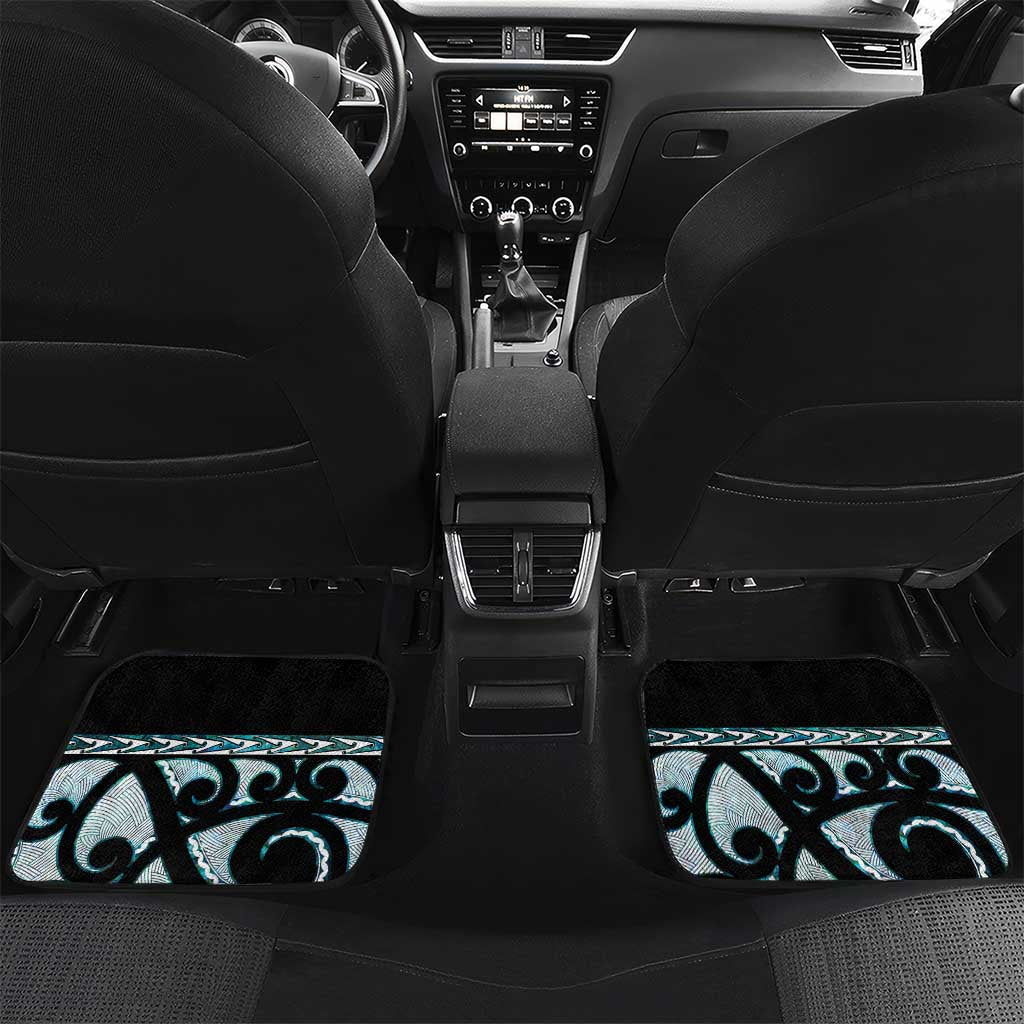 Kia Ora New Zealand Car Mats Aotearoa Proud Maori Paua Shell Silver Fern - Aussie Hoodie