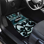 Kia Ora New Zealand Car Mats Aotearoa Proud Maori Paua Shell Silver Fern - Aussie Hoodie