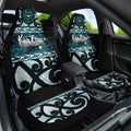 Kia Ora New Zealand Car Seat Cover Aotearoa Proud Maori Paua Shell Silver Fern - Aussie Hoodie