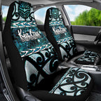 Kia Ora New Zealand Car Seat Cover Aotearoa Proud Maori Paua Shell Silver Fern - Aussie Hoodie