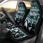 Kia Ora New Zealand Car Seat Cover Aotearoa Proud Maori Paua Shell Silver Fern - Aussie Hoodie