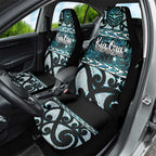 Kia Ora New Zealand Car Seat Cover Aotearoa Proud Maori Paua Shell Silver Fern - Aussie Hoodie