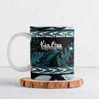 Kia Ora New Zealand Ceramic Mug Aotearoa Proud Maori Paua Shell Silver Fern - Aussie Hoodie