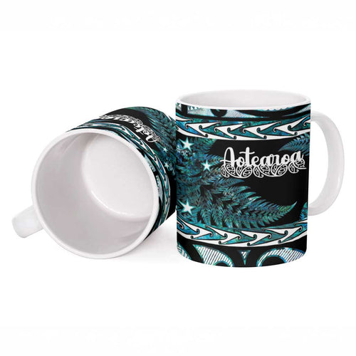Kia Ora New Zealand Ceramic Mug Aotearoa Proud Maori Paua Shell Silver Fern - Aussie Hoodie