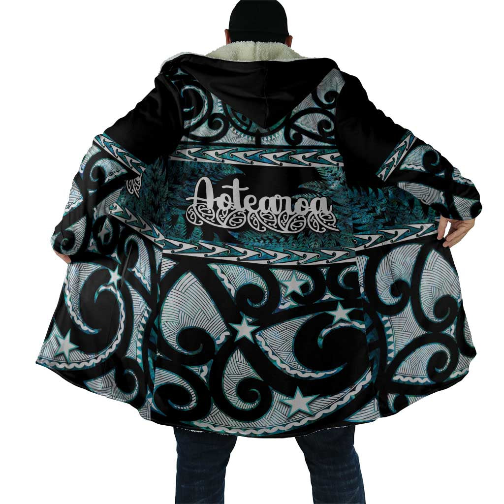 Kia Ora New Zealand Cloak Aotearoa Proud Maori Paua Shell Silver Fern - Aussie Hoodie