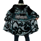 Kia Ora New Zealand Cloak Aotearoa Proud Maori Paua Shell Silver Fern - Aussie Hoodie
