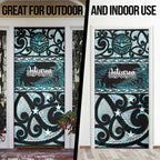 Kia Ora New Zealand Door Cover Aotearoa Proud Maori Paua Shell Silver Fern - Aussie Hoodie