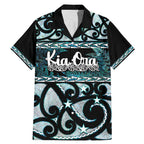 Kia Ora New Zealand Family Matching Mermaid Dress and Hawaiian Shirt Aotearoa Proud Maori Paua Shell Silver Fern - Aussie Hoodie