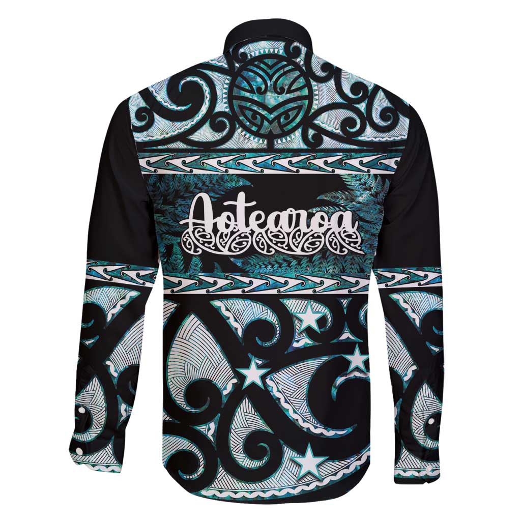 Kia Ora New Zealand Family Matching Off Shoulder Maxi Dress and Hawaiian Shirt Aotearoa Proud Maori Paua Shell Silver Fern - Aussie Hoodie