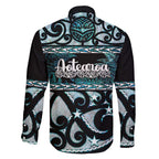 Kia Ora New Zealand Family Matching Short Sleeve Bodycon Dress and Hawaiian Shirt Aotearoa Proud Maori Paua Shell Silver Fern - Aussie Hoodie