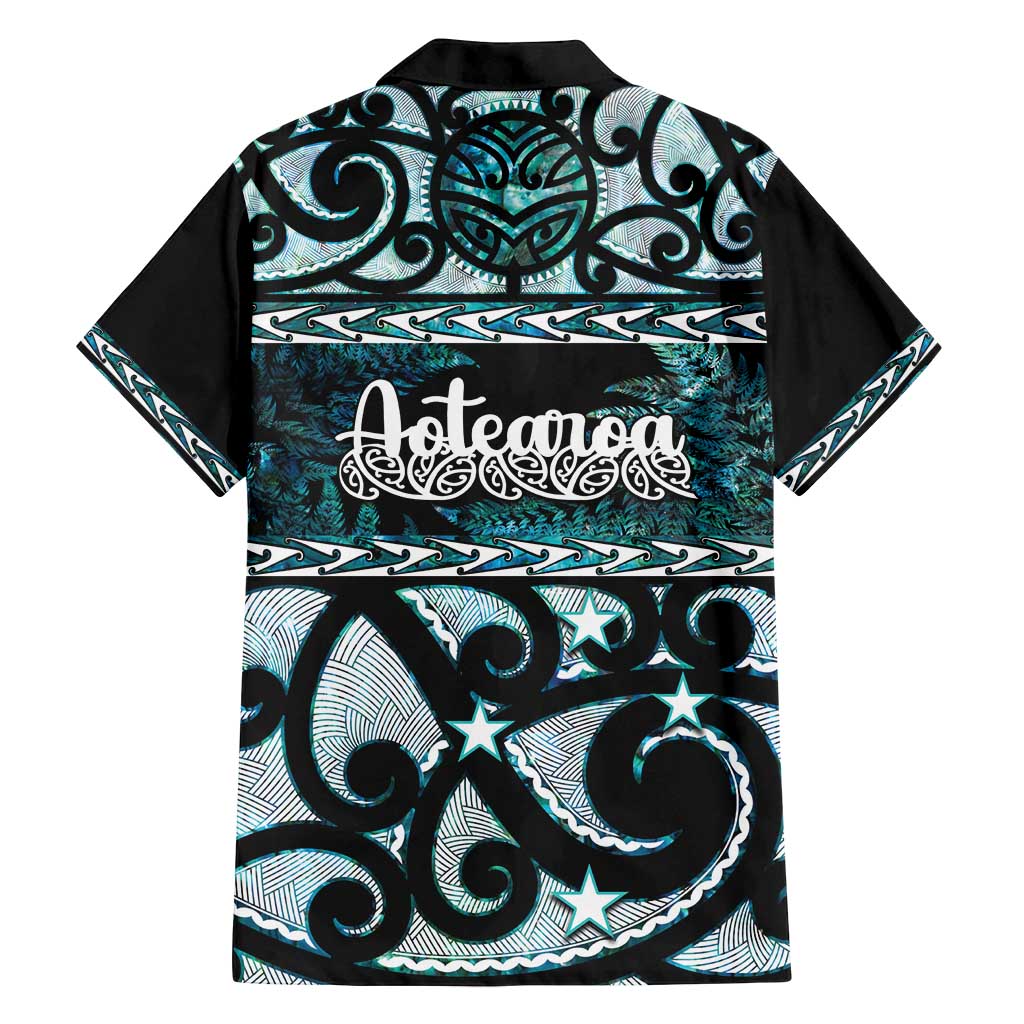 Kia Ora New Zealand Family Matching Summer Maxi Dress and Hawaiian Shirt Aotearoa Proud Maori Paua Shell Silver Fern - Aussie Hoodie