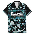 Kia Ora New Zealand Family Matching Tank Maxi Dress and Hawaiian Shirt Aotearoa Proud Maori Paua Shell Silver Fern - Aussie Hoodie