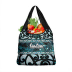 Kia Ora New Zealand Grocery Bag Aotearoa Proud Maori Paua Shell Silver Fern - Aussie Hoodie