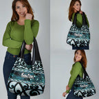 Kia Ora New Zealand Grocery Bag Aotearoa Proud Maori Paua Shell Silver Fern - Aussie Hoodie