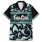 Kia Ora New Zealand Hawaiian Shirt Aotearoa Proud Maori Paua Shell Silver Fern - Aussie Hoodie