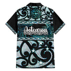 Kia Ora New Zealand Hawaiian Shirt Aotearoa Proud Maori Paua Shell Silver Fern - Aussie Hoodie