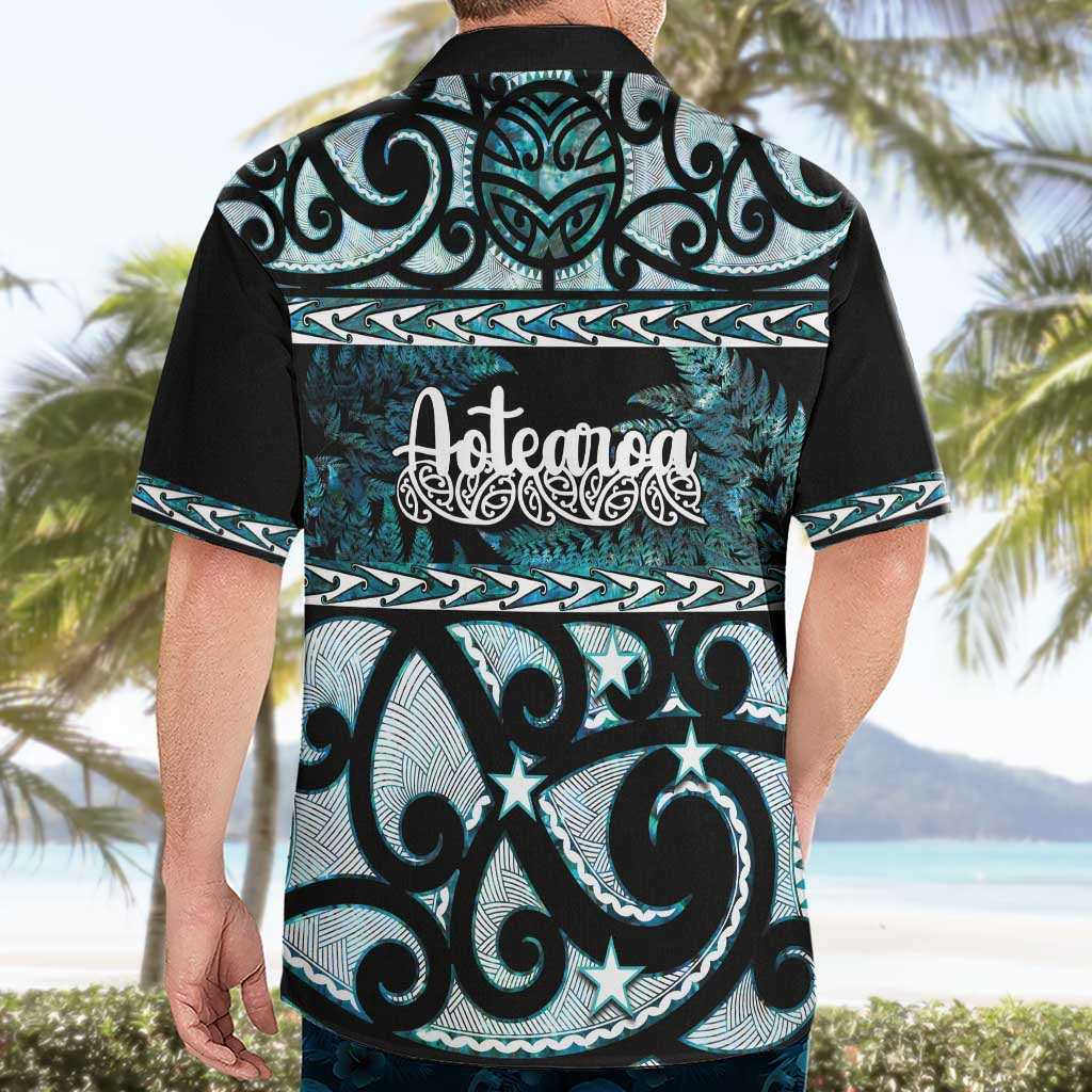 Kia Ora New Zealand Hawaiian Shirt Aotearoa Proud Maori Paua Shell Silver Fern - Aussie Hoodie