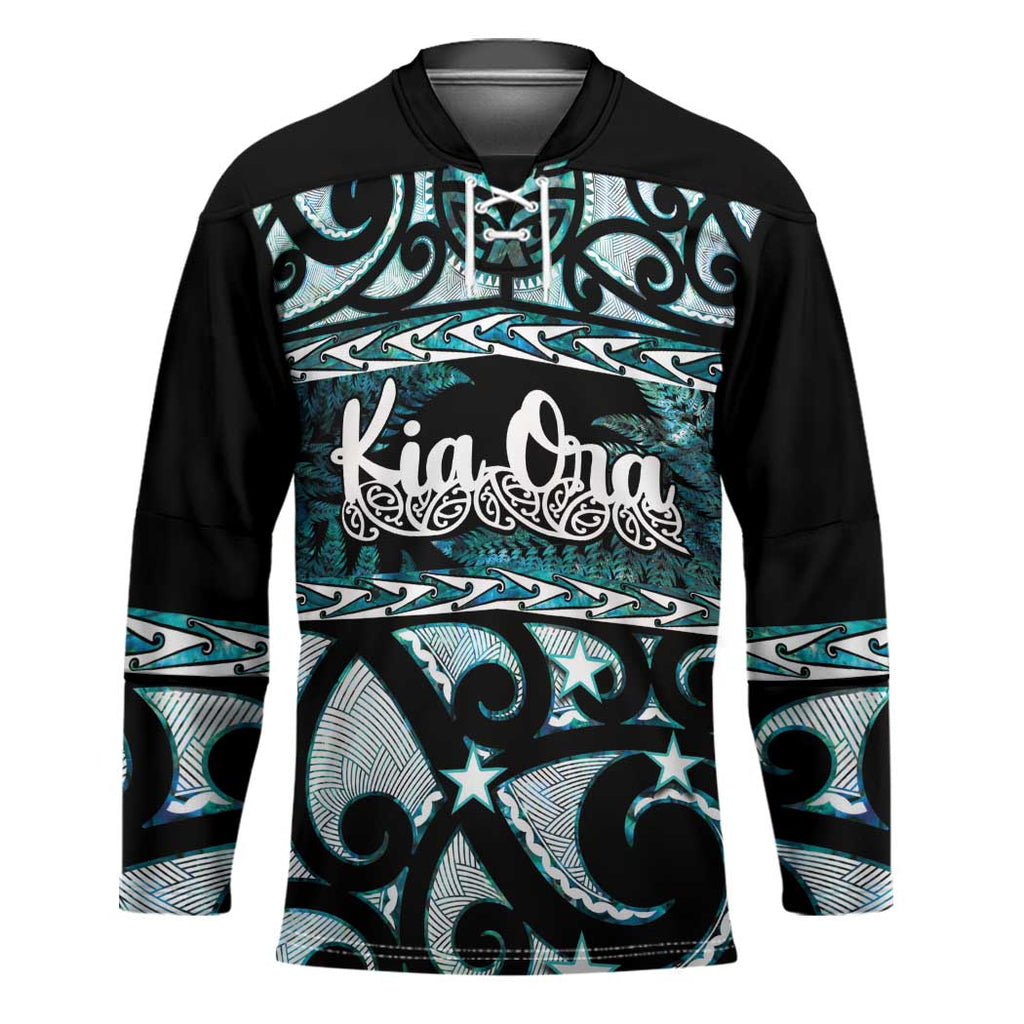 Kia Ora New Zealand Hockey Jersey Aotearoa Proud Maori Paua Shell Silver Fern - Aussie Hoodie