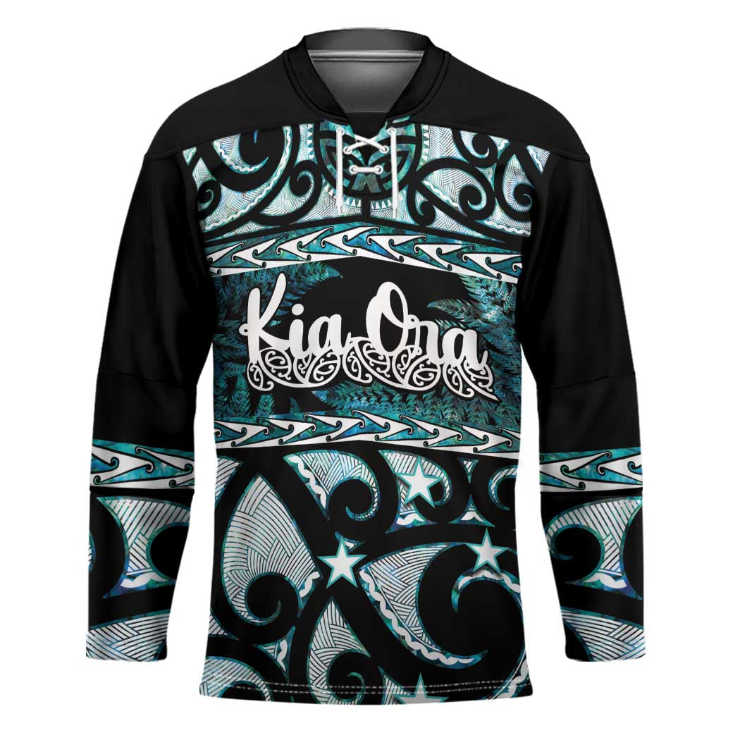 Kia Ora New Zealand Hockey Jersey Aotearoa Proud Maori Paua Shell Silver Fern - Aussie Hoodie