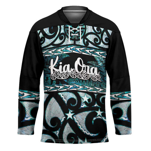 Kia Ora New Zealand Hockey Jersey Aotearoa Proud Maori Paua Shell Silver Fern - Aussie Hoodie