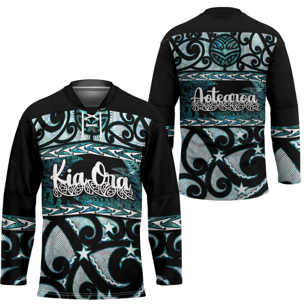 Kia Ora New Zealand Hockey Jersey Aotearoa Proud Maori Paua Shell Silver Fern - Aussie Hoodie