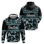 Kia Ora New Zealand Hoodie Aotearoa Proud Maori Paua Shell Silver Fern - Aussie Hoodie