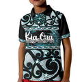 Kia Ora New Zealand Kid Polo Shirt Aotearoa Proud Maori Paua Shell Silver Fern - Aussie Hoodie