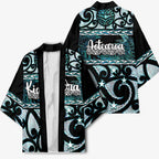 Kia Ora New Zealand Kimono Aotearoa Proud Maori Paua Shell Silver Fern - Aussie Hoodie