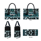 Kia Ora New Zealand Leather Bag Aotearoa Proud Maori Paua Shell Silver Fern - Aussie Hoodie