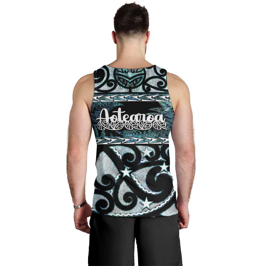 Kia Ora New Zealand Men Tank Top Aotearoa Proud Maori Paua Shell Silver Fern - Aussie Hoodie