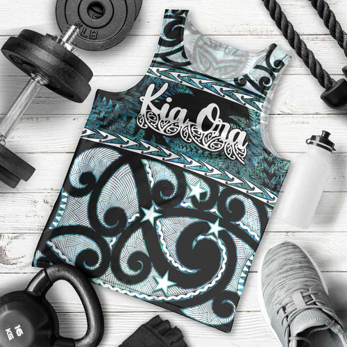 Kia Ora New Zealand Men Tank Top Aotearoa Proud Maori Paua Shell Silver Fern - Aussie Hoodie