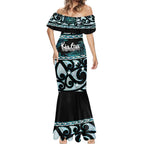 Kia Ora New Zealand Mermaid Dress Aotearoa Proud Maori Paua Shell Silver Fern - Aussie Hoodie