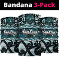 Kia Ora New Zealand Neck Gaiter Aotearoa Proud Maori Paua Shell Silver Fern - Aussie Hoodie