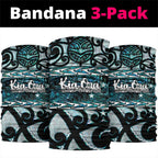 Kia Ora New Zealand Neck Gaiter Aotearoa Proud Maori Paua Shell Silver Fern - Aussie Hoodie