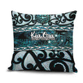 Kia Ora New Zealand Pillow Cover Aotearoa Proud Maori Paua Shell Silver Fern - Aussie Hoodie