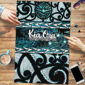 Kia Ora New Zealand Puzzle Aotearoa Proud Maori Paua Shell Silver Fern - Aussie Hoodie