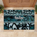 Kia Ora New Zealand Rubber Doormat Aotearoa Proud Maori Paua Shell Silver Fern - Aussie Hoodie