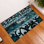 Kia Ora New Zealand Rubber Doormat Aotearoa Proud Maori Paua Shell Silver Fern - Aussie Hoodie