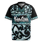 Kia Ora New Zealand Rugby Jersey Aotearoa Proud Maori Paua Shell Silver Fern - Aussie Hoodie