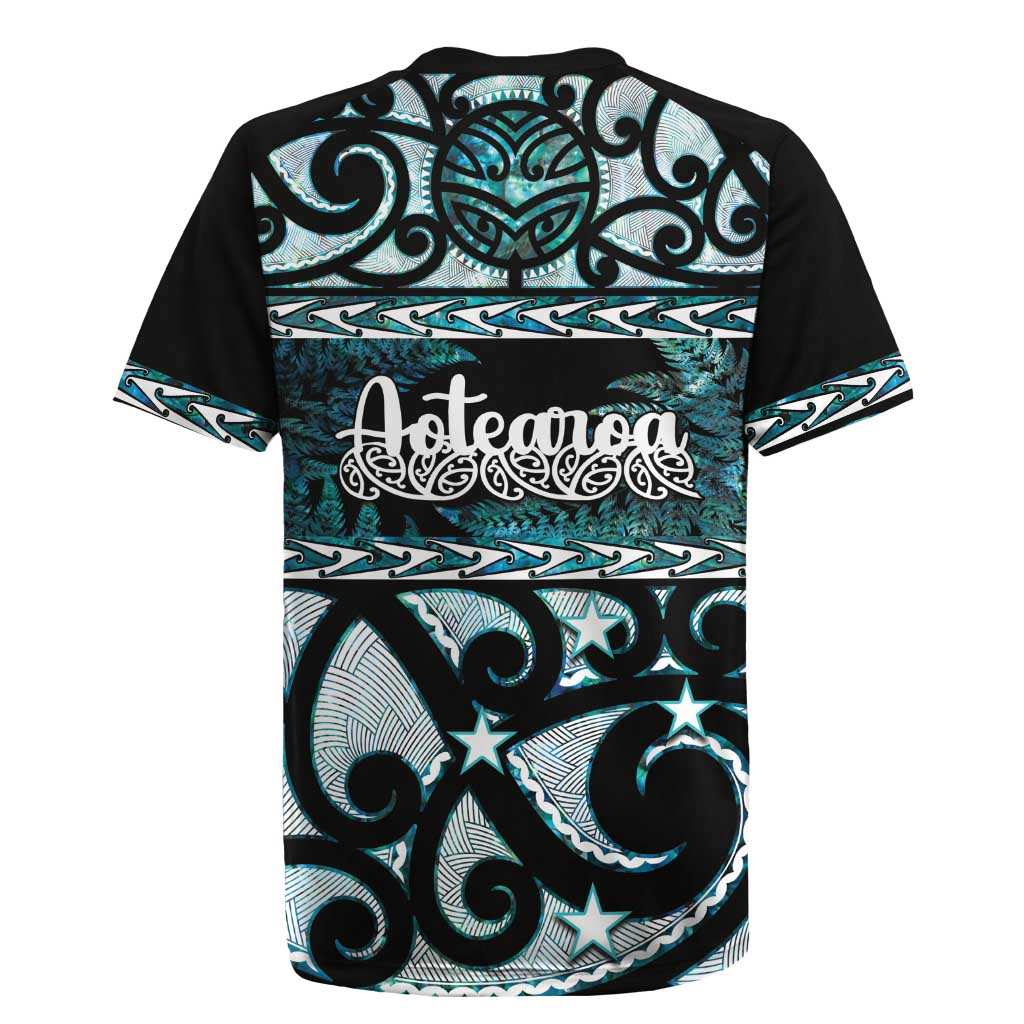 Kia Ora New Zealand Rugby Jersey Aotearoa Proud Maori Paua Shell Silver Fern - Aussie Hoodie