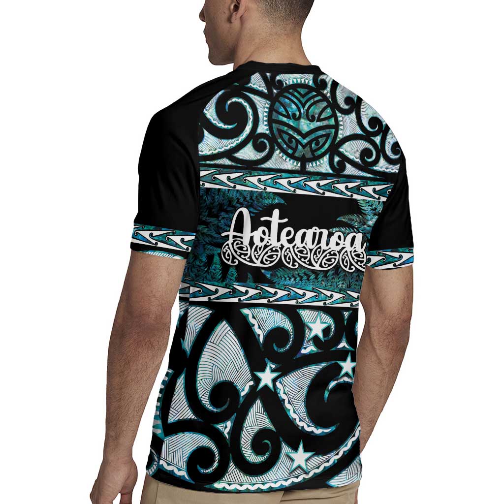 Kia Ora New Zealand Rugby Jersey Aotearoa Proud Maori Paua Shell Silver Fern - Aussie Hoodie