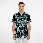 Kia Ora New Zealand Scrub Top Aotearoa Proud Maori Paua Shell Silver Fern - Aussie Hoodie
