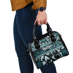 Kia Ora New Zealand Shoulder Handbag Aotearoa Proud Maori Paua Shell Silver Fern - Aussie Hoodie