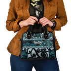 Kia Ora New Zealand Shoulder Handbag Aotearoa Proud Maori Paua Shell Silver Fern - Aussie Hoodie